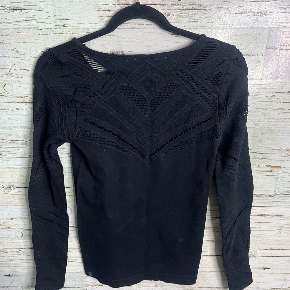 Fabletics Lace Athletic Compression Seamless Long… - image 7